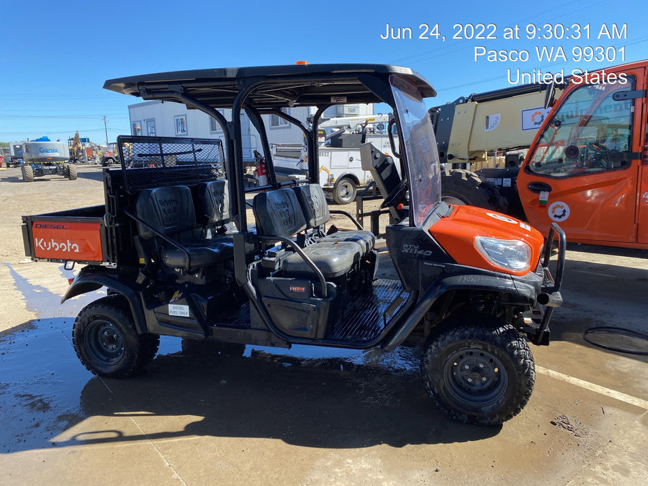 2020 Kubota RTV-X1140W-H Canopy, 4-Seater, Diesel, Windshield Acrylic Clear, Strobe Light, Backup Alarm