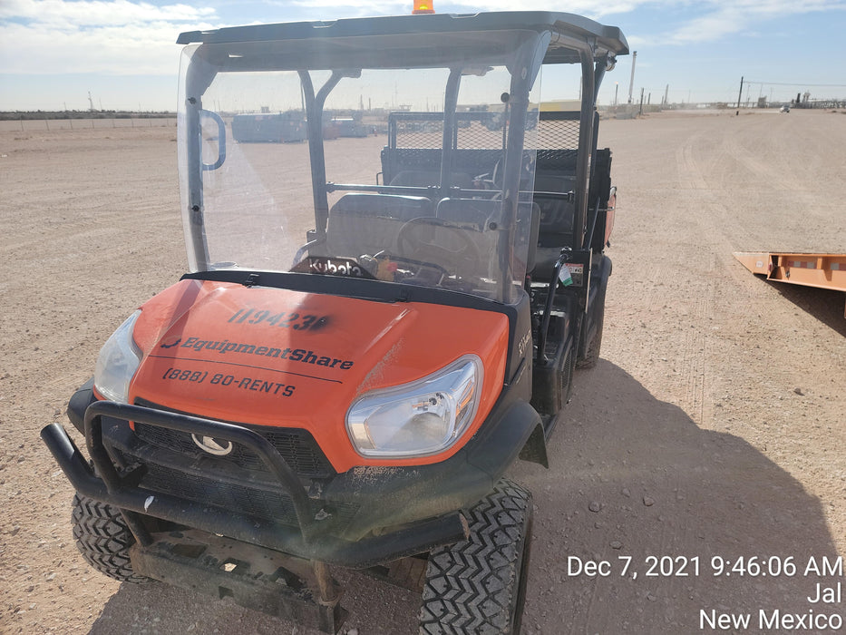 2020 Kubota RTV-X1140W-H Canopy, 4-Seater, Diesel, Windshield Acrylic Clear, LED Strobe, Backup Alarm