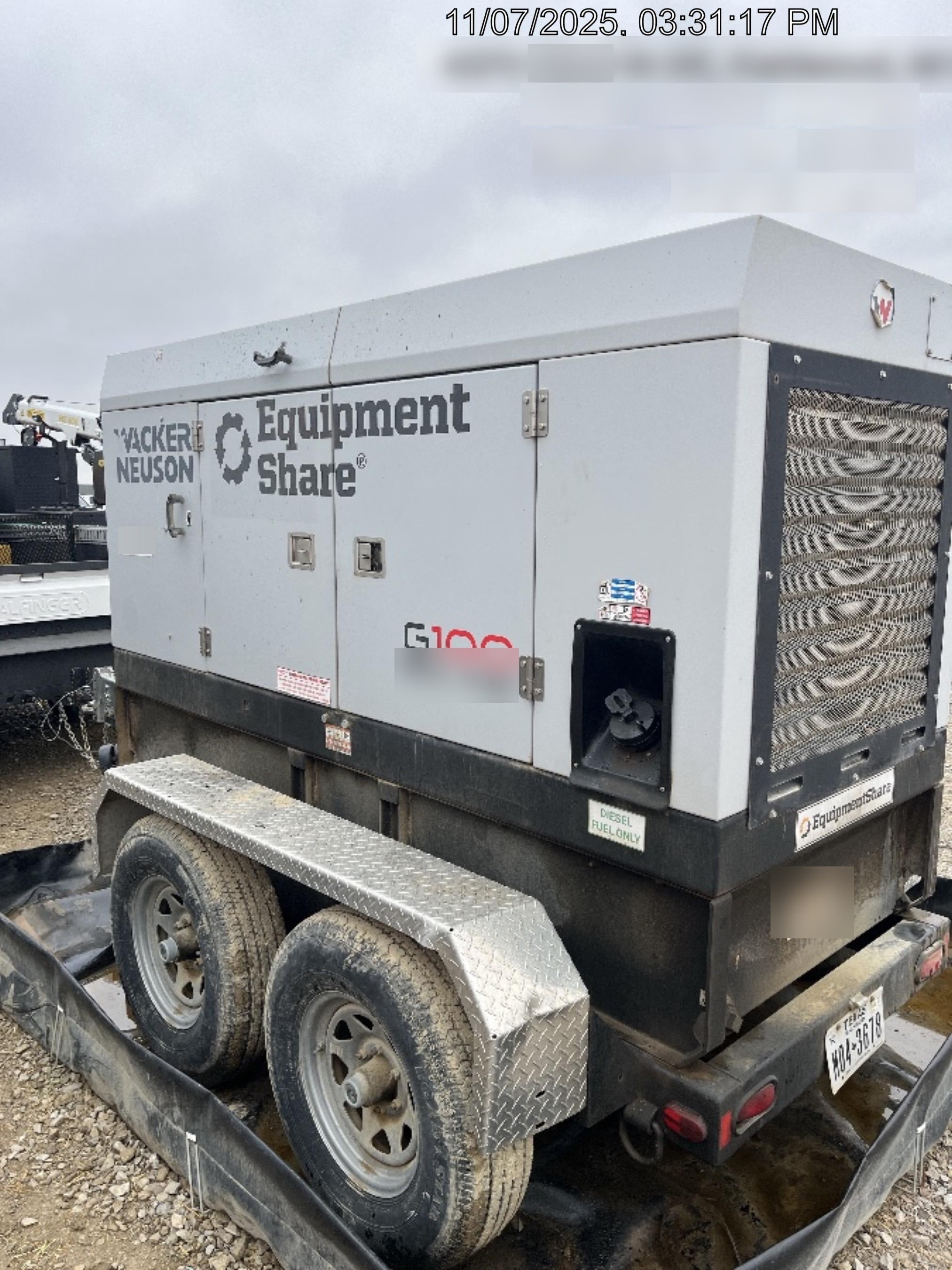 2018 WACKER NEUSON G100