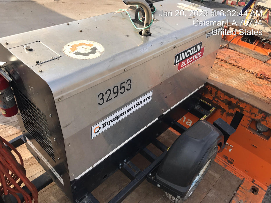 2019 Lincoln Electric Vantage 322 Welder Ready-Pak 3, Two wheel trailer, Fender and Light kit, Cable Rack