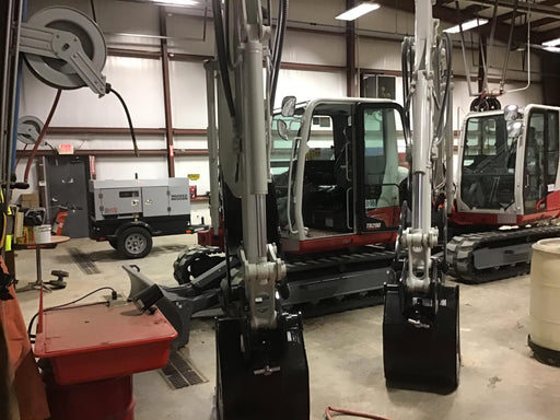 2019 Takeuchi TB290 Cab, AC, Rubber Tracks, Dozer Blade, Travel Alarm, Control Pattern Change Valve, Auxiliary Hydraulics w/18" Quick Coupler Bucket with teeth, 6.2 cu. ft. capacity/24" Quick Coupler Bucket with teeth, 8.6 cu. ft. capacity/36" Quick Coupler Bucket with teeth, 13.4 cu. ft. capacity, Quick Coupler, Hydraulic Thumb Installed