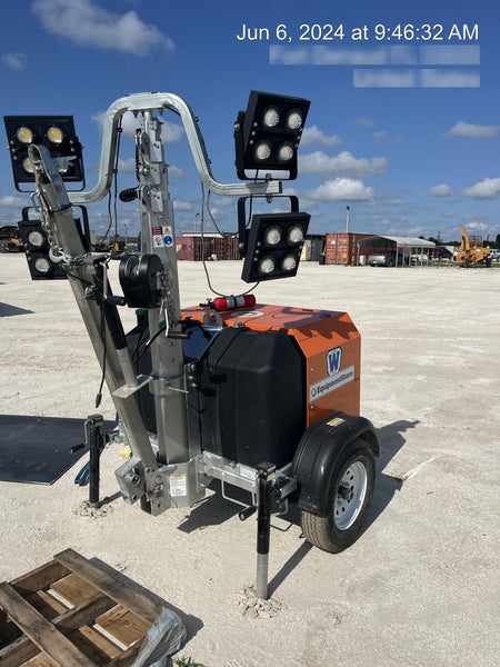 2023 Wanco WLTT-4MM4K Diesel, Deep Sea Controller, Shore Power Plug, Auto Start, (4) 350W LED Floodlights, 4kW Generator, 60 Gal Fuel Tank, 2" Ball, T3