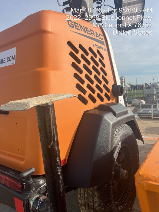 2023 Generac MLT2 Diesel, Flex Switch 120V Input, Powerzone Controller, 
(4) 320W LED Lights, 4kW Generator, 39.9 Gal Fuel Tank, 2" Ball, T3