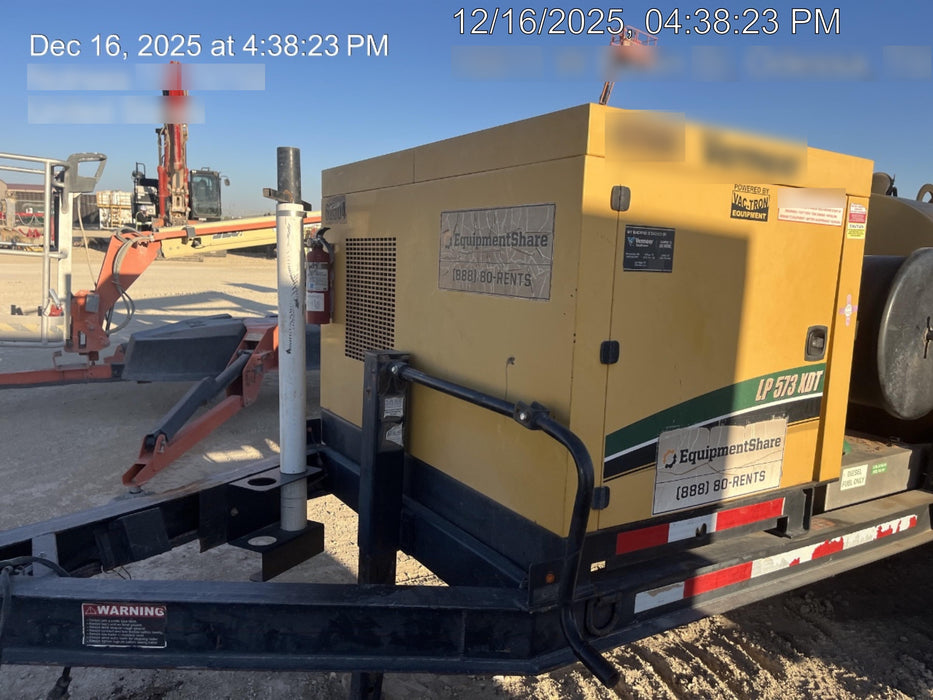 2019 Vac-Tron LP573XDT 24Hp Kohler Diesel, 500 Gal Debris Tank, 500 CFM Vacuum Pump, x2 100 Gal Water Tanks