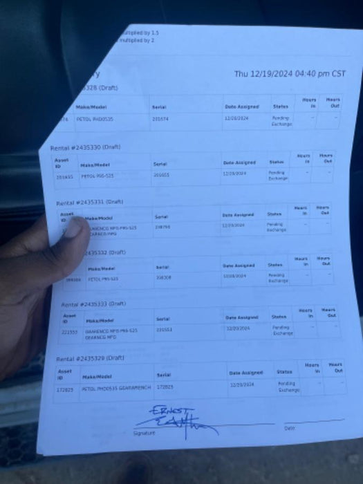 2022 GEARENCG MFG P95-525 GEARNCG MFG