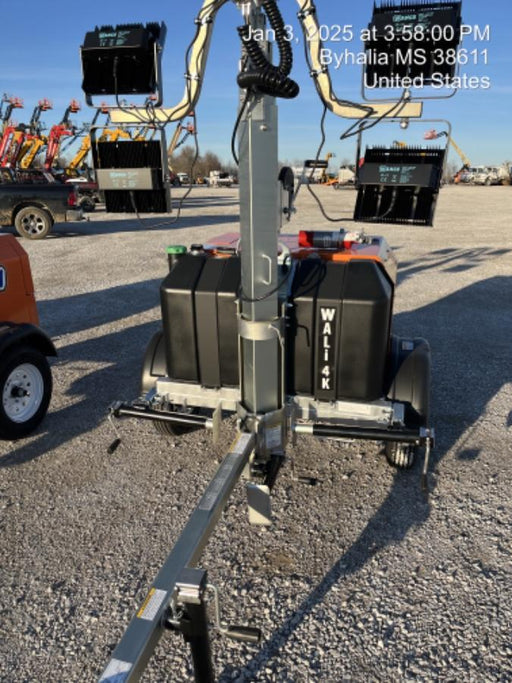 2024 Wanco WLTT-4MM4K Diesel, Mitsubishi L2E, 9.0HP @1800 rpm, Deep Sea Controller, Shore Power Plug, Auto Start, (4) 350W LED Floodlights, 4kW Generator, 60 Gal Fuel Tank, 2" Ball, T3