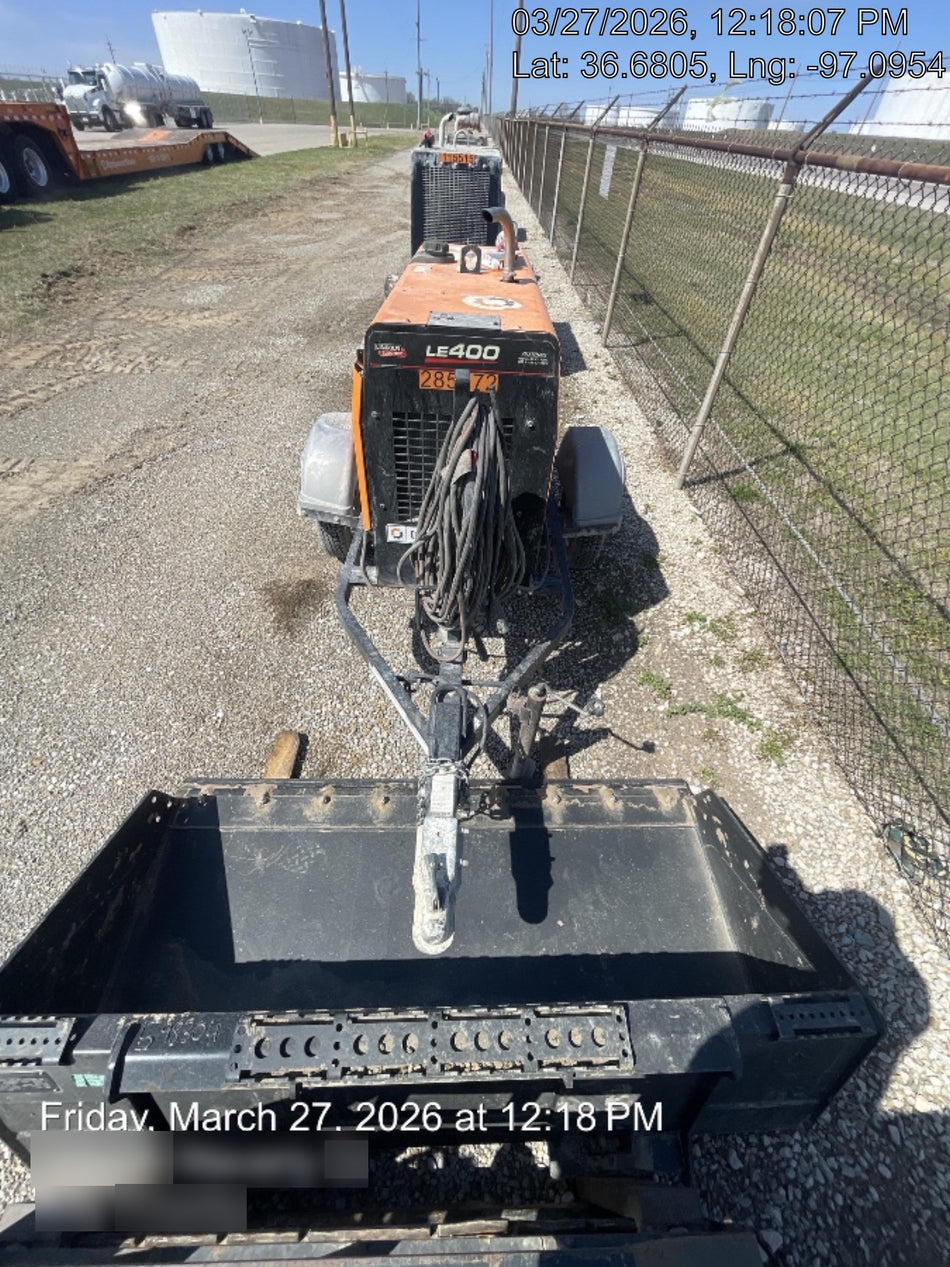 2022 Lincoln Electric LE400 Kubota V1505, Trlr, Cable Rack, Light Kit, ES Decals, T3