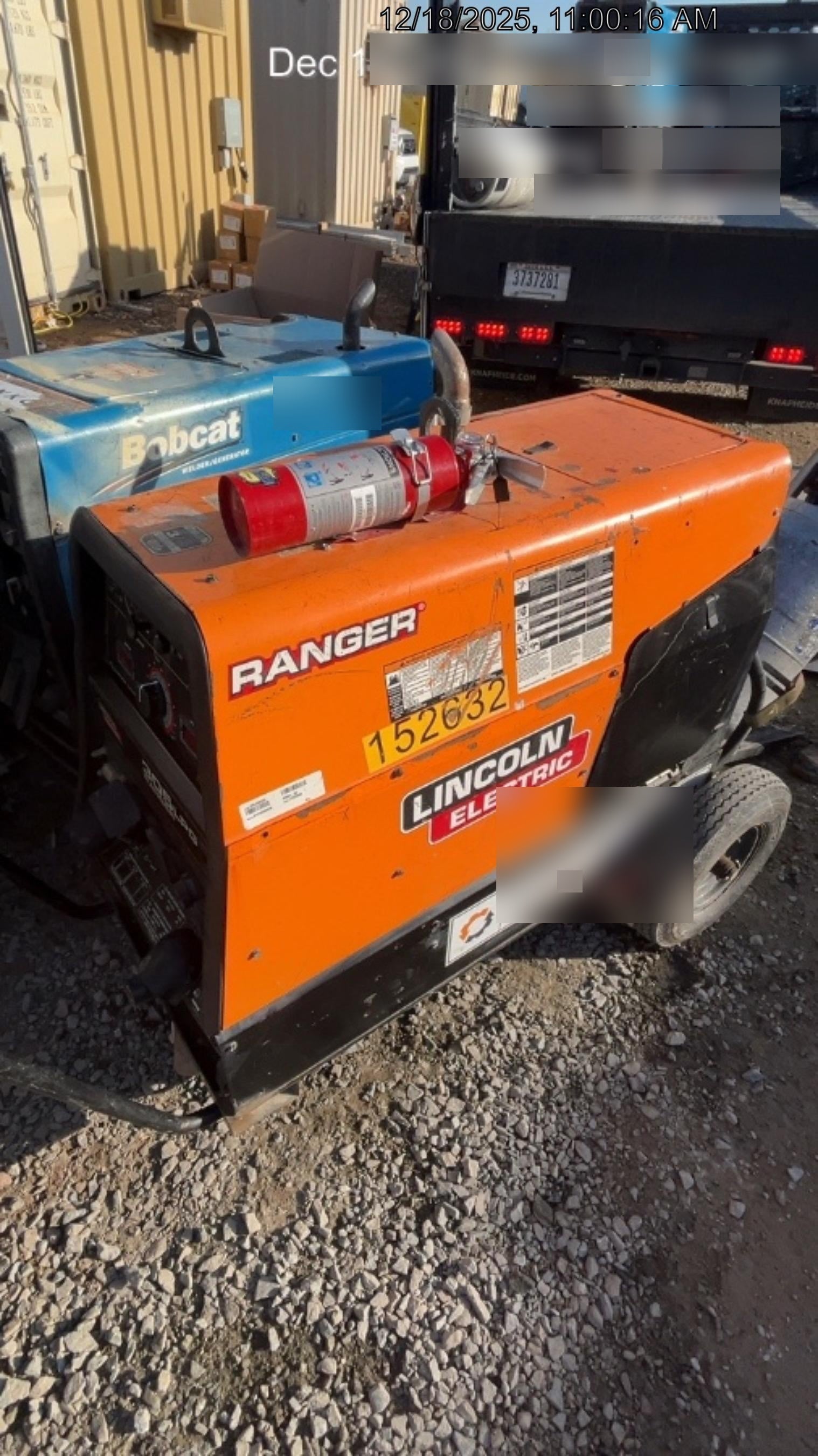 2021 Lincoln Electric Ranger 305 LPG LPG One-Pak (includes undercarriage, tank holder & tank strap) ORANGE
