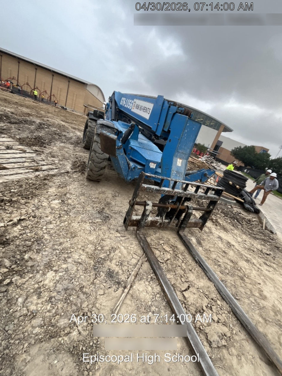 2019 Genie GTH-1056 Canopy, Solid RT Tires, LED Work Lights, Beacon 60" QA Carriage, 60" Forks