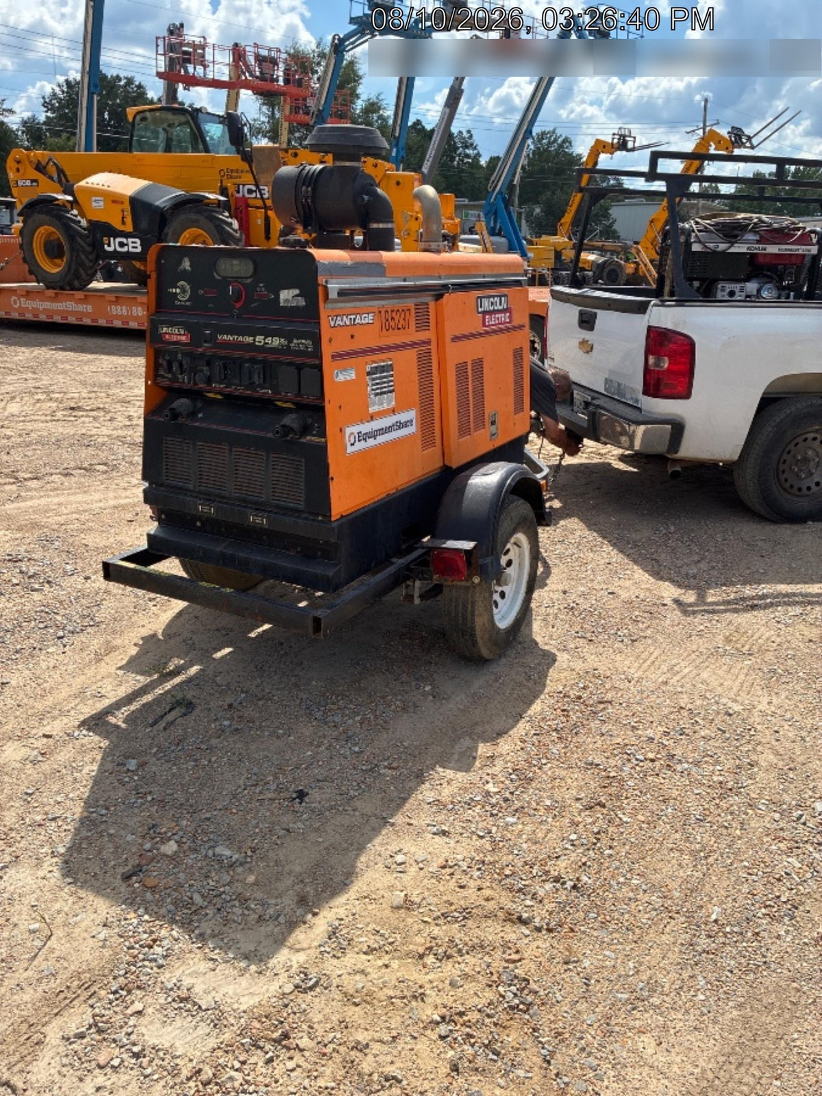 2021 Lincoln Electric Vantage 549X Ready Pak 3, ORANGE (includes trailer, cable rack, fender light kit)
