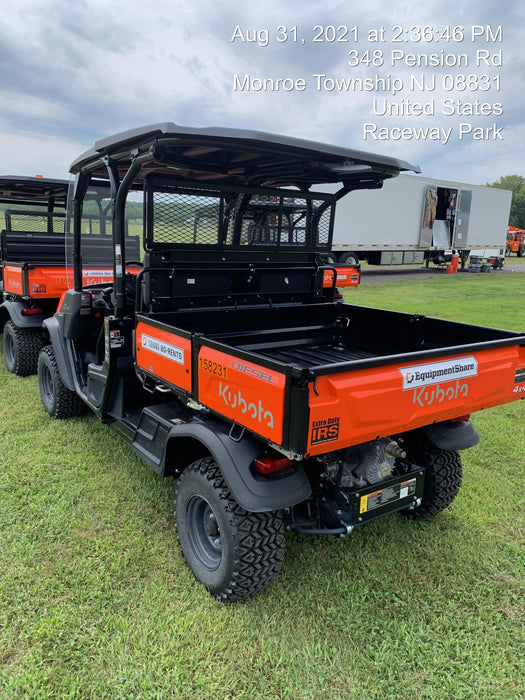 2021 Kubota RTV-X1140W-H Plastic Canopy, Windshield Acrylic Clear, LED Strobe Light, Wire Harness Kit, Back up Alarm
