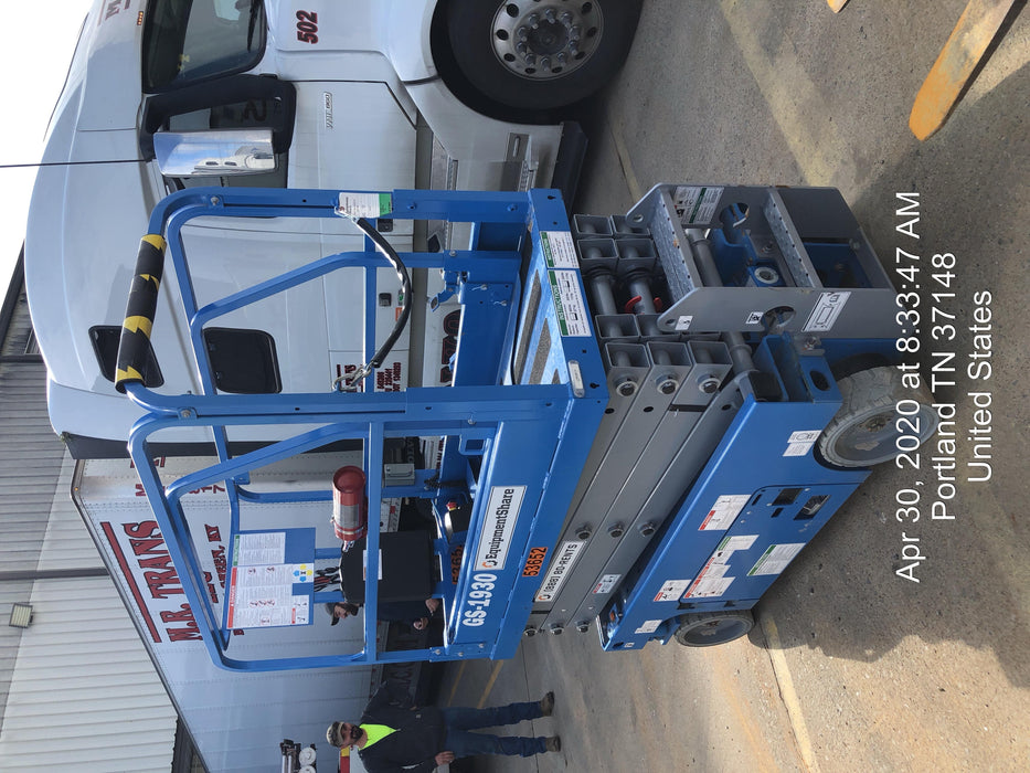 2019 Genie GS-1930 Fixed Rails with Chain Entry