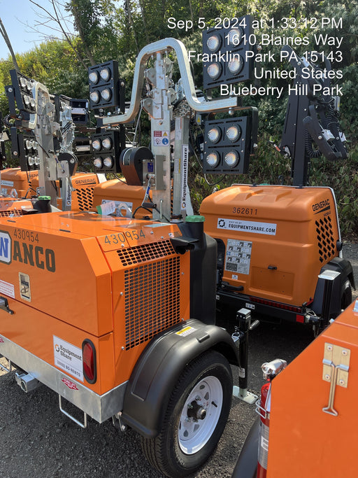 2024 Wanco WLTT-4MM4K Diesel, Deep Sea Controller, Shore Power Plug, Auto Start, (4) 350W LED Floodlights, 4kW Generator, 60 Gal Fuel Tank, 2" Ball, T3