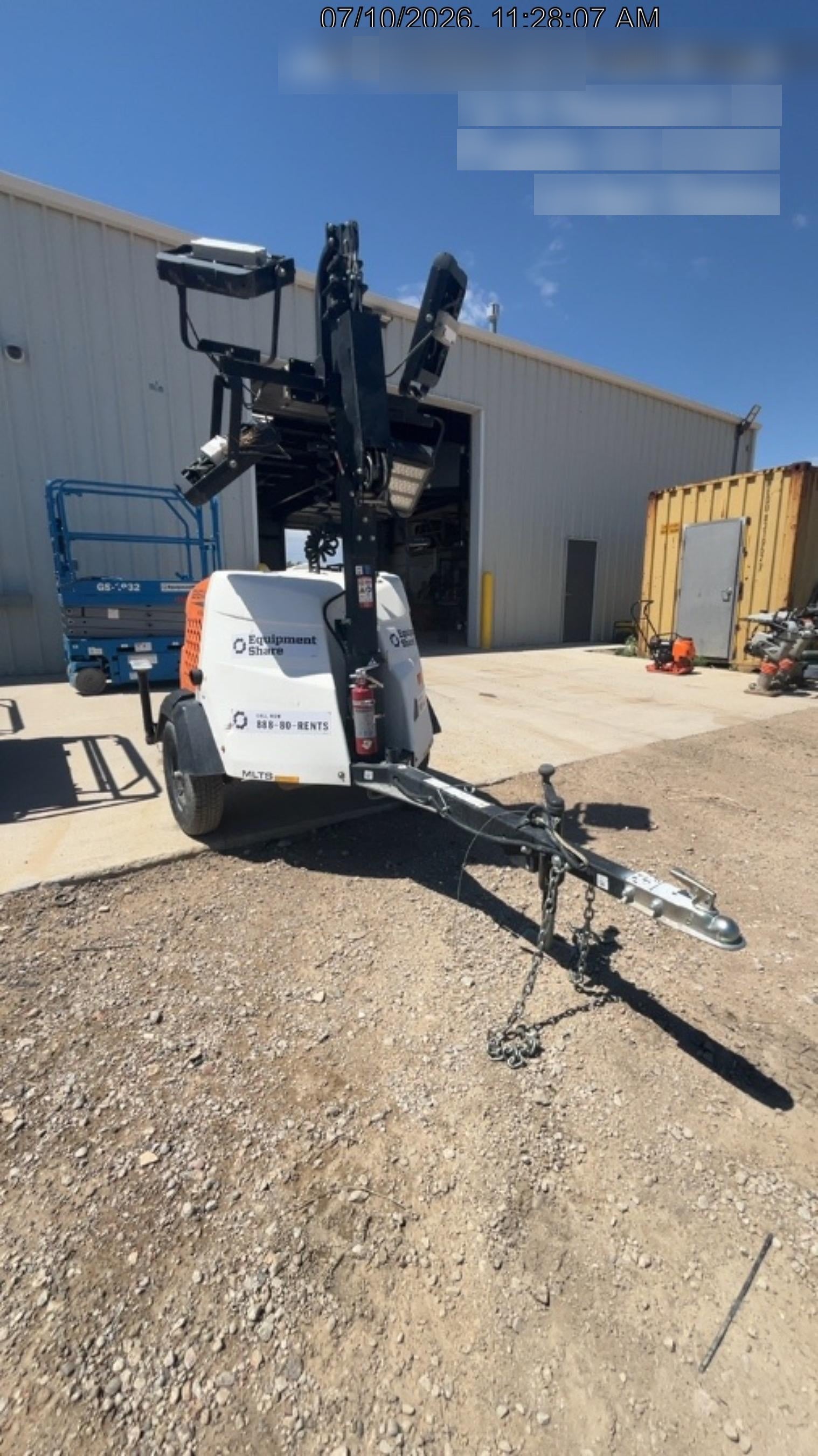 2023 Generac MLT2 Diesel, Flex Switch 120V Input, Powerzone Controller, 
(4) 320W LED Lights, 4kW Generator, 39.9 Gal Fuel Tank, 2" Ball, T3