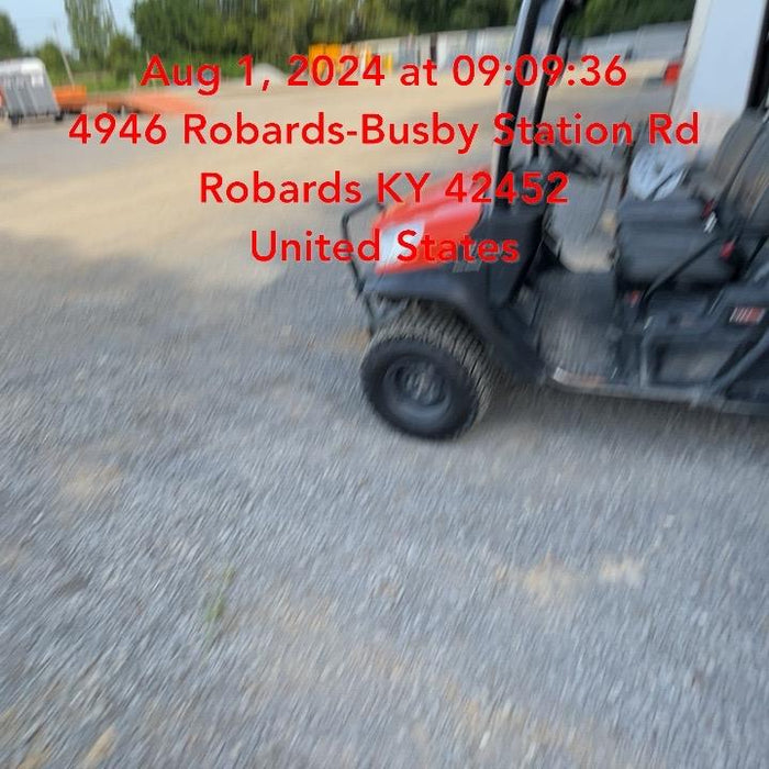 2022 Kubota RTV-X1140W-H Plastic Canopy, Windshield Acrylic Clear, LED Strobe Light, Wire Harness Kit, Back up Alarm