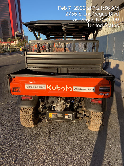 2022 Kubota RTV-X1140W-H Plastic Canopy, Windshield Acrylic Clear, LED Strobe Light, Wire Harness Kit, Back up Alarm