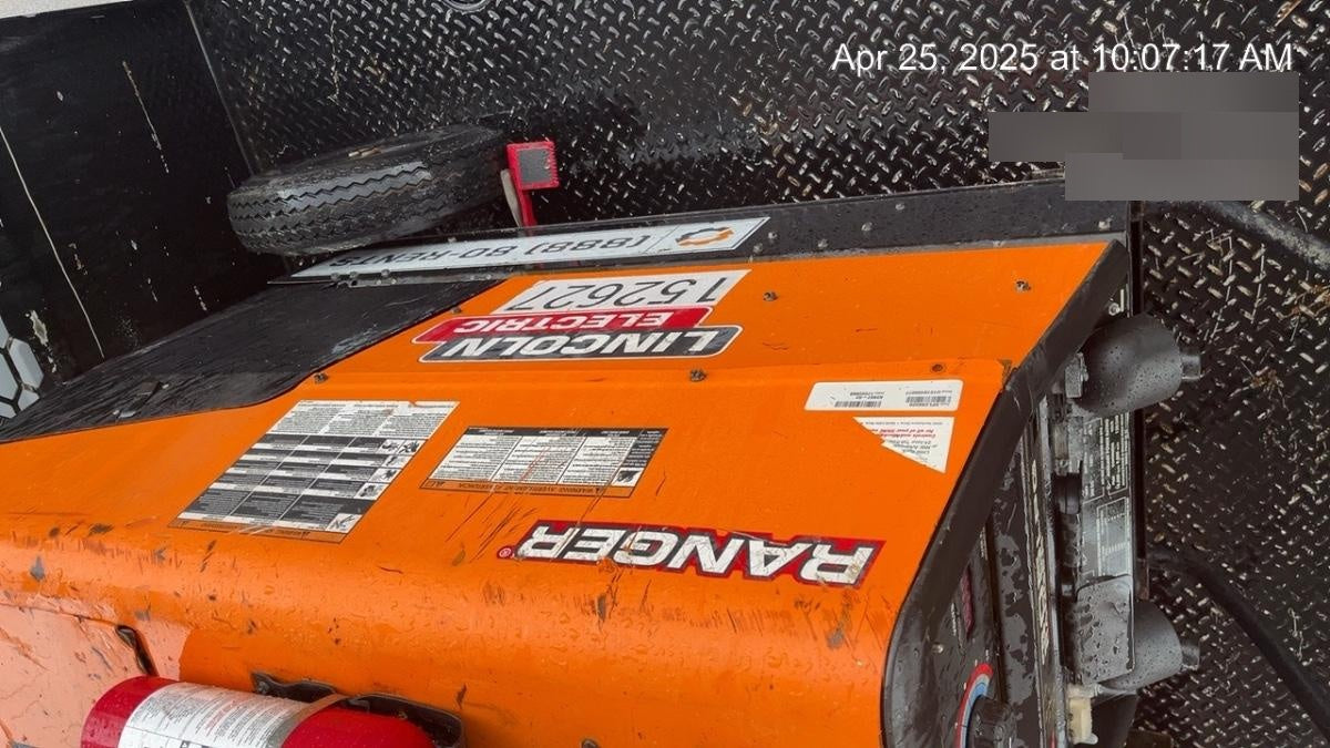 2021 Lincoln Electric Ranger 305 LPG LPG One-Pak (includes undercarriage, tank holder & tank strap) ORANGE