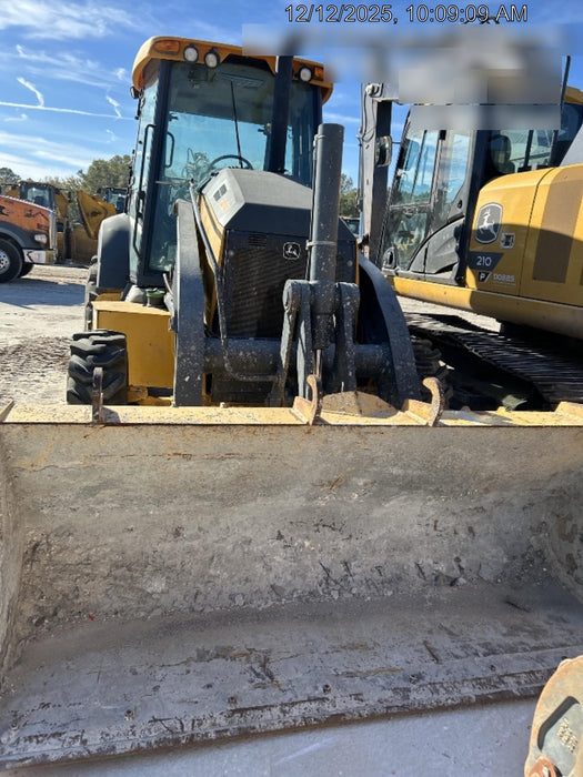 2020 John Deere 410L - Extendable Stick Cab/Heat/Air, 4WD, Extendable Stick, Pilot Controls, 2 Way Hydraulics, TAG Manual QC