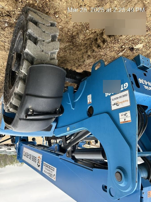 2019 Genie GTH-636 Canopy, Solid RT Tires, LED Work Lights, Beacon 60" QA Carriage, 48" Forks