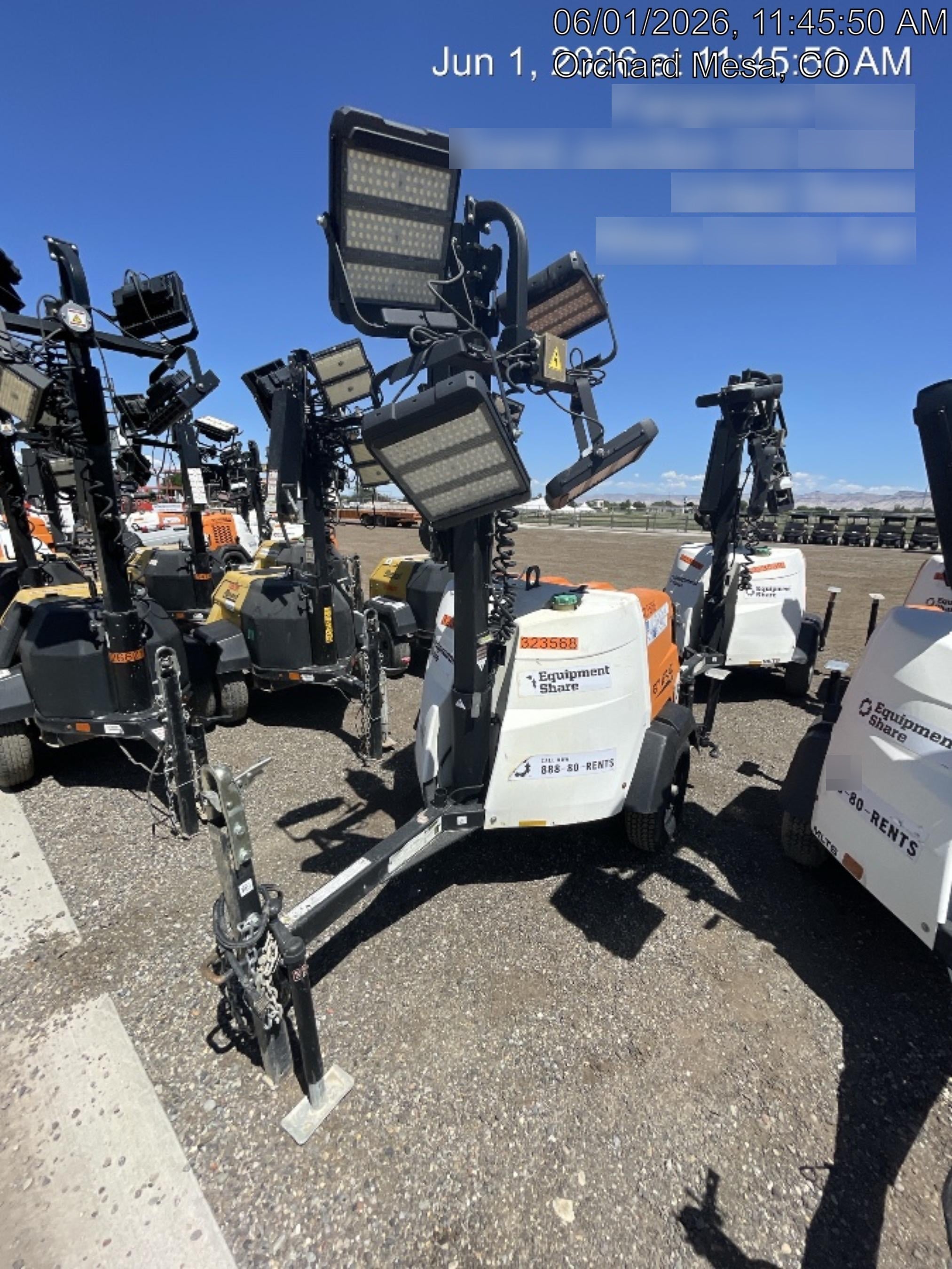 2023 Generac MLT2 Diesel, Flex Switch 120V Input, Powerzone Controller, (4) 320W LED Lights, 4kW Generator, 39.9 Gal Fuel Tank, 2" Ball, T3