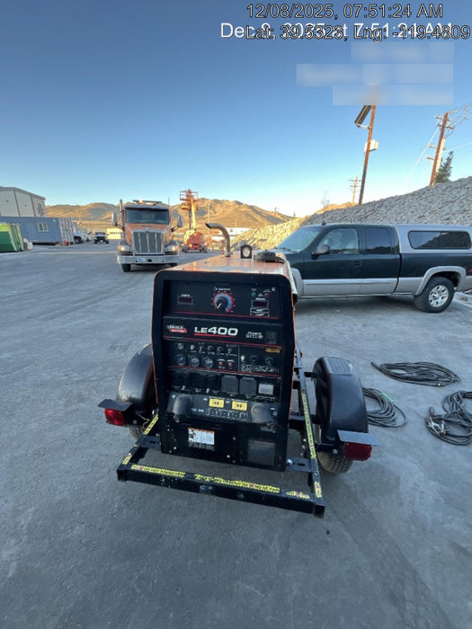 2022 Lincoln Electric LE400 Kubota V1505, Trlr, Cable Rack, Light Kit, ES Decals, T3