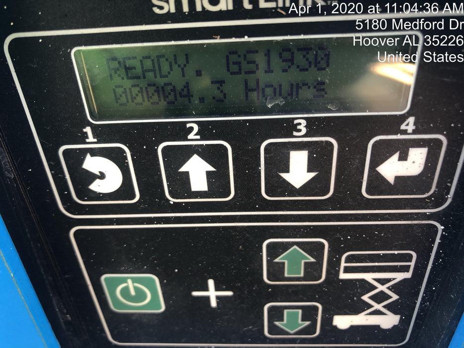 2019 Genie GS-1930 Fixed Rails with Chain Entry