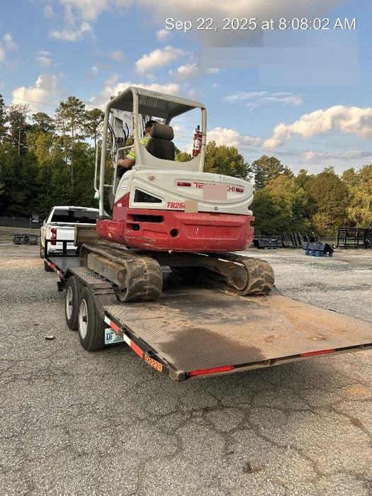 2019 Takeuchi TB260 Canopy, Standard Blade, Auxiliary hydraulics Manual QC, Hydraulic thumb, 12" ,18", 24" Bucket