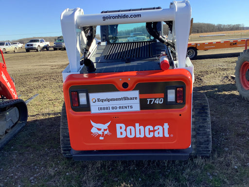 2020 Bobcat T740 74Hp T4, Cab/Heat/Air, Selectable Joystick Controls, Aux Hydraulics, Backup Alarm, P29 Performance Package, Rubber Tracks, Auto Ride Control, Reversing Fan, 7-Pin Attachment Control Kit