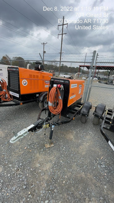 2021 Lincoln Electric Vantage 322 Vantage 322 Ready Pak 3 w/ Decals, ORANGE (includes trailer, cable rack, fender light kit) NO Telematics