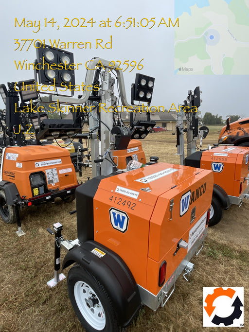 2024 Wanco WLTT-4MM4K Diesel, Deep Sea Controller, Shore Power Plug, Auto Start, (4) 350W LED Floodlights, 4kW Generator, 60 Gal Fuel Tank, 2" Ball, T3