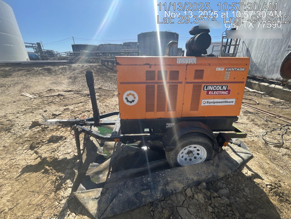 2021 Lincoln Electric Vantage 549X Ready Pak 3, ORANGE (includes trailer, cable rack, fender light kit)