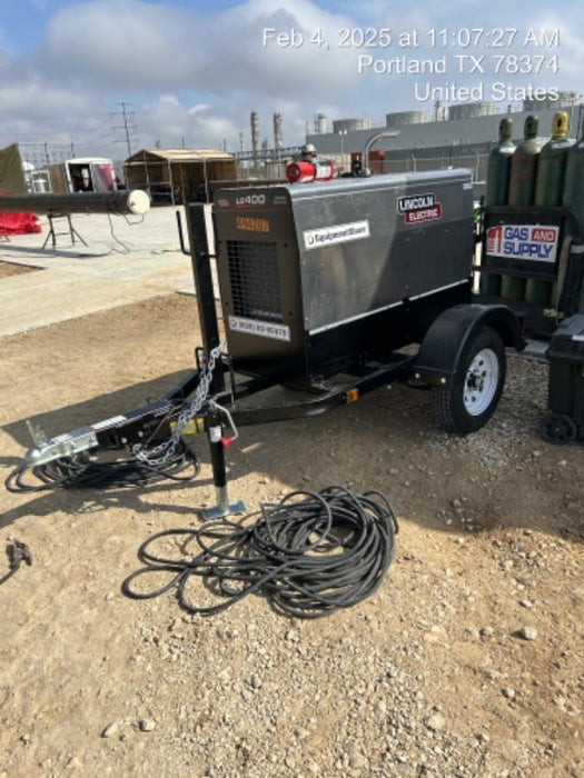 2025 Lincoln Electric LE400 Diesel, Kubota V1505, 22 HP, Trlr, Cable Rack, Light Kit, ES Decals, T3