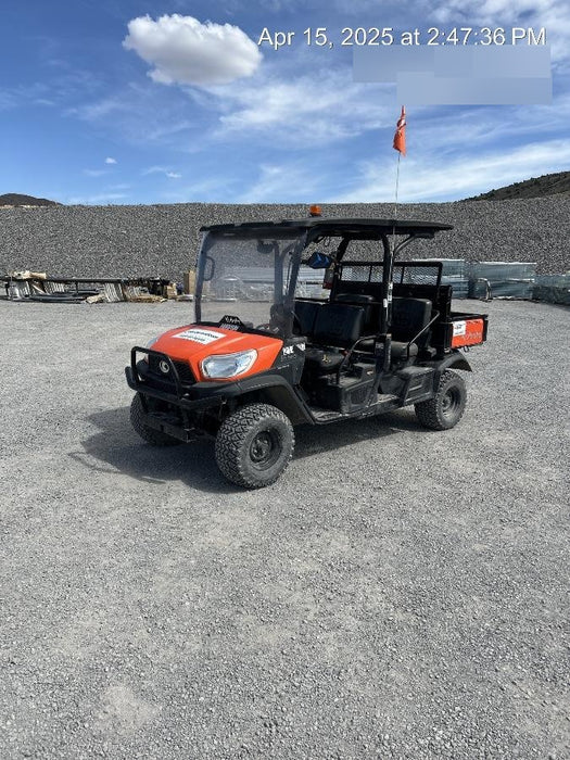 2022 Kubota RTV-X1140W-H Plastic Canopy, Windshield Acrylic Clear, LED Strobe Light, Wire Harness Kit, Back up Alarm