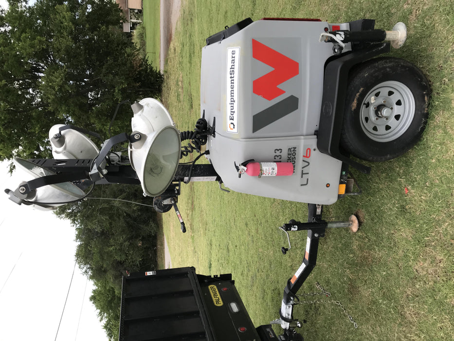 2018 Wacker Neuson LTV6L-MH Wacker Neuson LTV6L Mobile Light Tower w/Fuel Level Sensor Installed