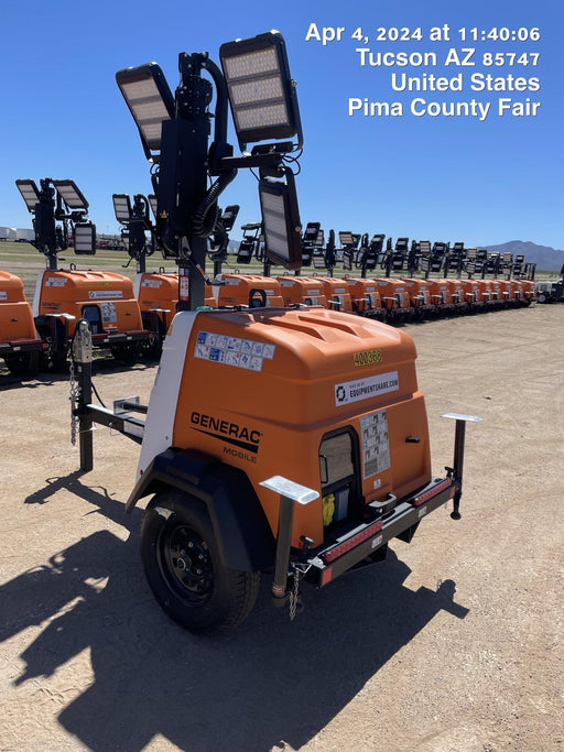 2024 Generac MLT2 Diesel, Flex Switch 120V Input, Powerzone Controller, 
(4) 320W LED Lights, 4kW Generator, 39.9 Gal Fuel Tank, 2" Ball, T3