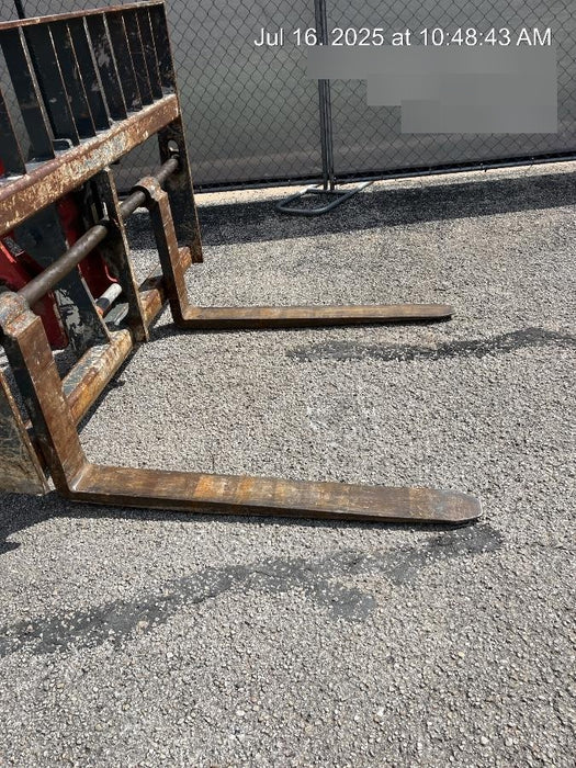 2019 Manitou MTA8044 MTA 8044 - 74 HP T4, Canopy, Worklights/Strobe, Beacon, 66" Carriage, 48" Forks, Solid Tires, Lift Hook, Aux Hydraulics