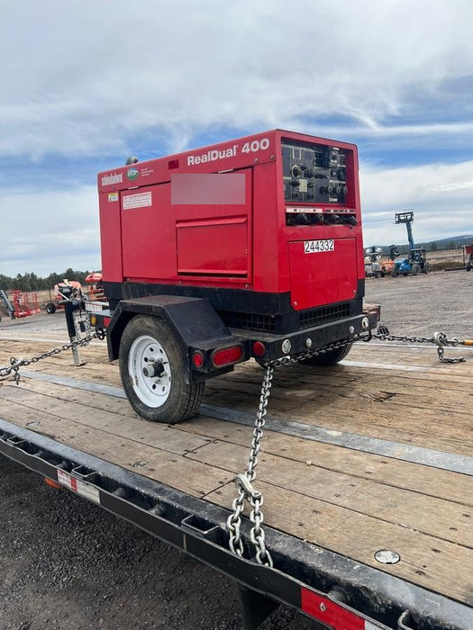 2022 Shindaiwa DGW400MDL Kubota D902 Engine, 23 HP, Dual Op Welder, Wire, Arc, Droop Stick, Tig, and CC Stick Functionality, Simulphase, 3 Phase and 1 Phase Gen Output, Single Axle NB Trlr, Slr Trckl Chrg 12V 12W, Fire Ext