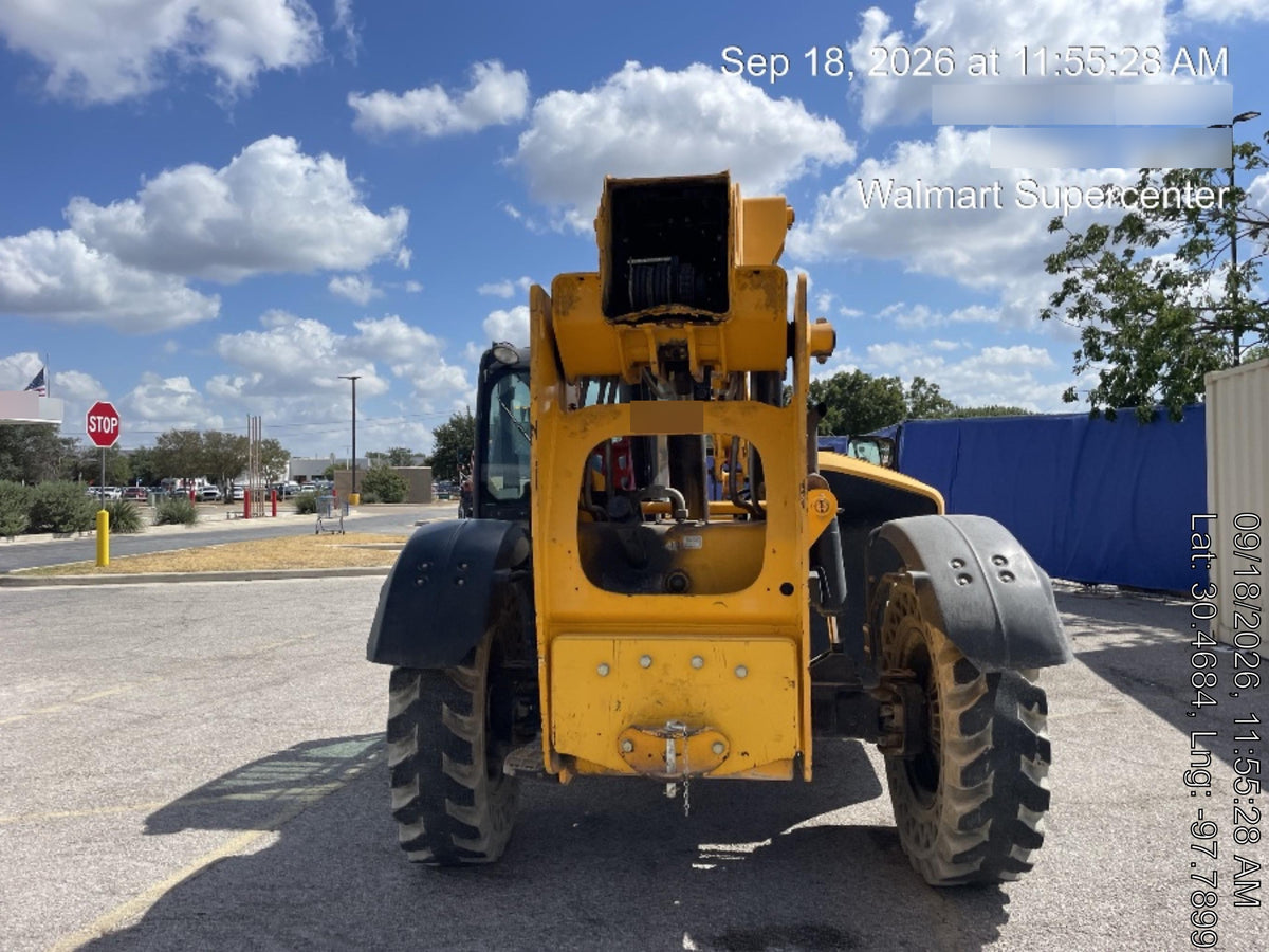 2019 JCB 509-42 JCB 509-42 Enclosed Cab, 74 HP, Solid Tires, Worklights, Beacon, Aux Hydraulics, Lifting Eye, 60" Carriage/60" Forks