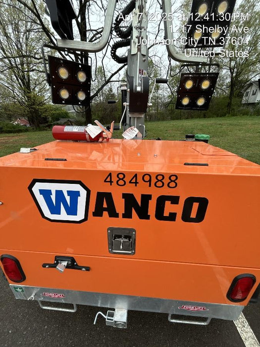 2025 Wanco WLTT-4MM4K Diesel, Mitsubishi L2E, 9.0HP @1800 rpm, Deep Sea Controller, Shore Power Plug, Auto Start, (4) 350W LED Floodlights, 4kW Generator, 60 Gal Fuel Tank, 2" Ball, T3