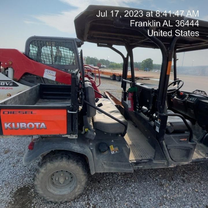 2020 Kubota RTV-X1140W-H 4wd Utility Cart, 4 Seat, Diesel, LED Strobe, Windshield Tempered Glass, Plastic Canopy, Wire Harness Kit, Backup Alarm