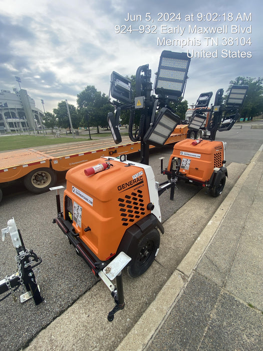 2024 Generac MLT2 Diesel, Flex Switch 120V Input, Powerzone Controller, 
(4) 320W LED Lights, 4kW Generator, 39.9 Gal Fuel Tank, 2" Ball, T3