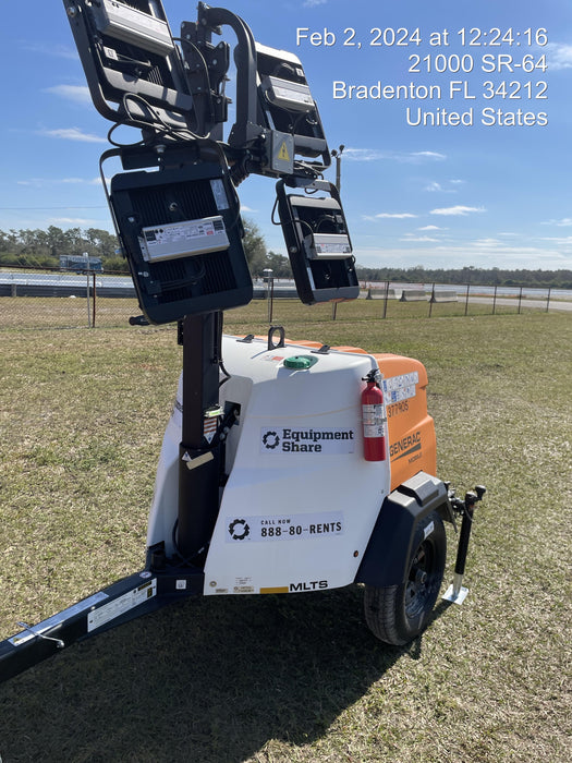 2023 Generac MLT2 Diesel, Flex Switch 120V Input, Powerzone Controller, 
(4) 320W LED Lights, 4kW Generator, 39.9 Gal Fuel Tank, 2" Ball, T3