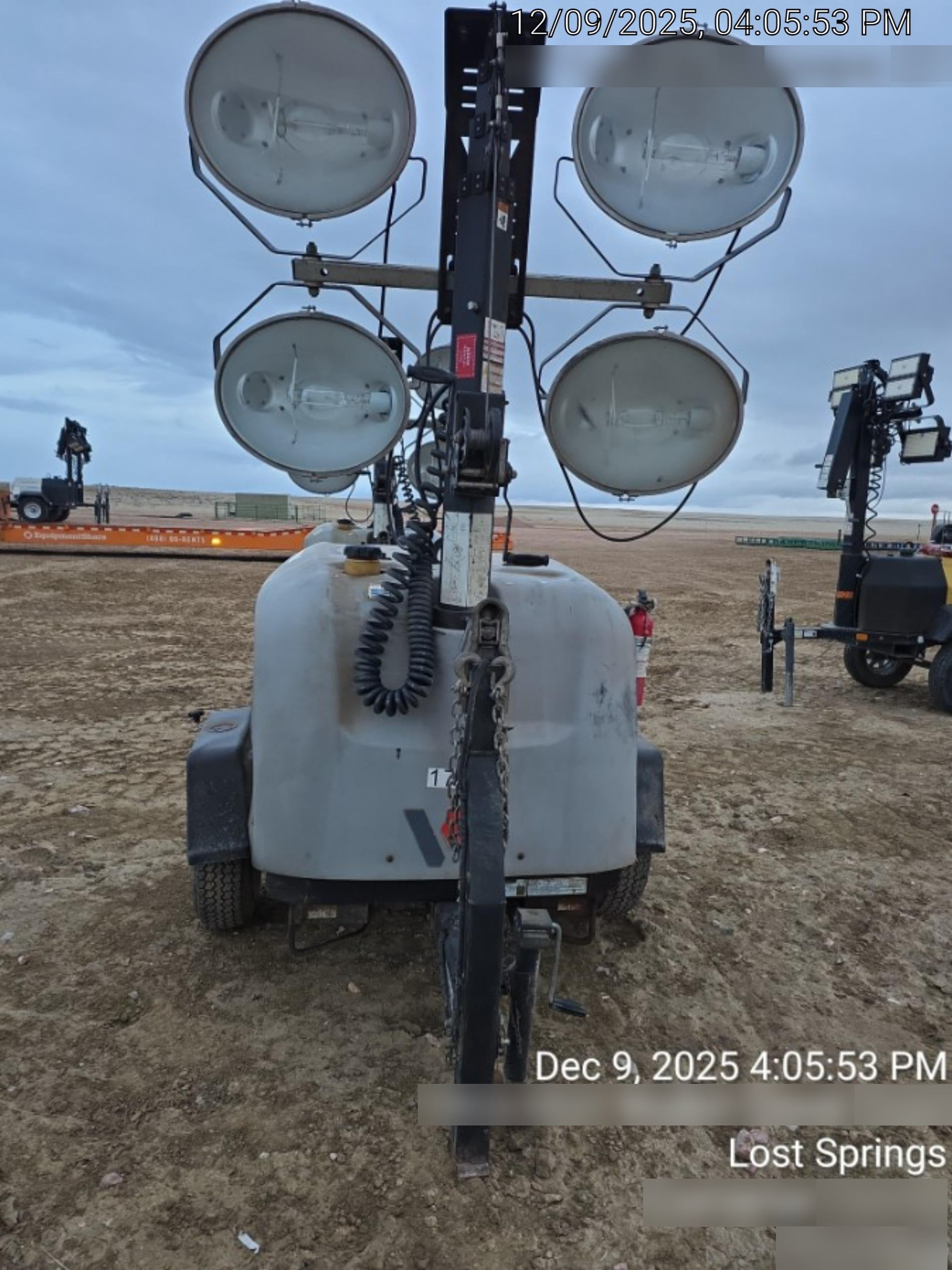 Wacker Neuson LTV6K-MH Wacker Neuson LTV6K Mobile Light Tower w/Fuel Level Sensor Installed