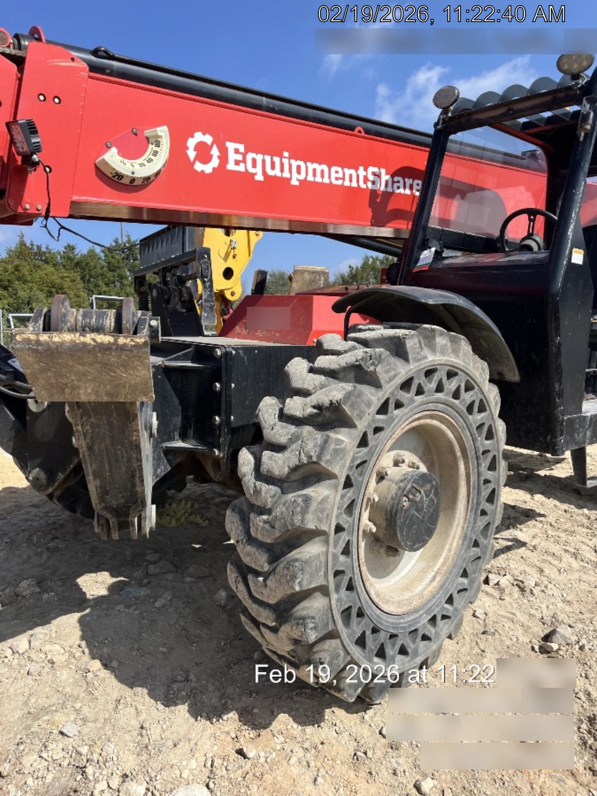 2019 Manitou MTA10055 Canopy, 120 HP, Solid Tires, Work Lights, Lift Hook, Auxiliary Hydraulics 66" Carriage and 60" Forks