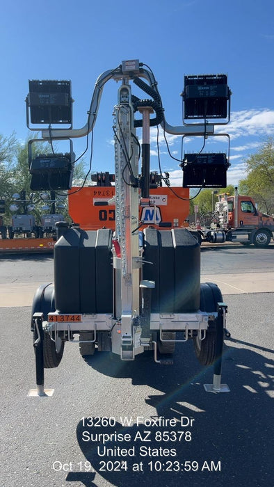 2024 Wanco WLTT-4MM4K Diesel, Deep Sea Controller, Shore Power Plug, Auto Start, (4) 350W LED Floodlights, 4kW Generator, 60 Gal Fuel Tank, 2" Ball, T3