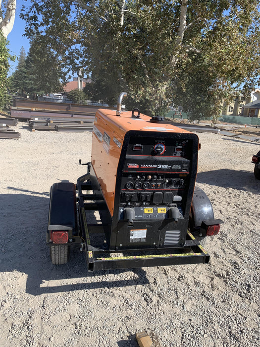 2021 Lincoln Electric Vantage 322 Vantage 322 Ready Pak 3 w/ Decals, ORANGE (includes trailer, cable rack, fender light kit) NO Telematics