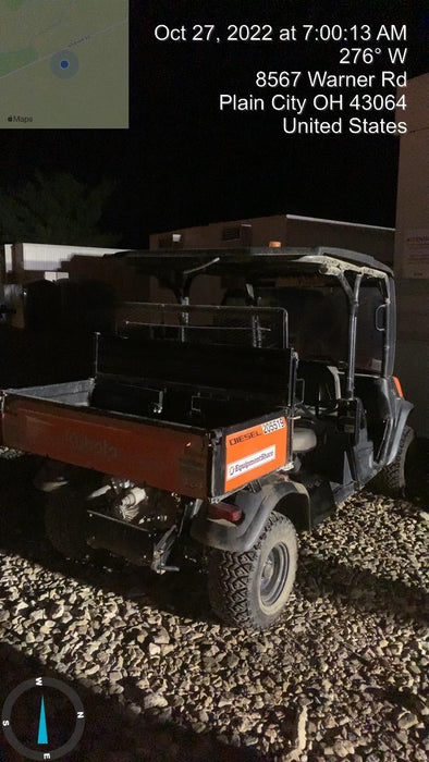 2022 Kubota RTV-X1140W-H Plastic Canopy, Windshield Acrylic Clear, LED Strobe Light, Wire Harness Kit, Back up Alarm