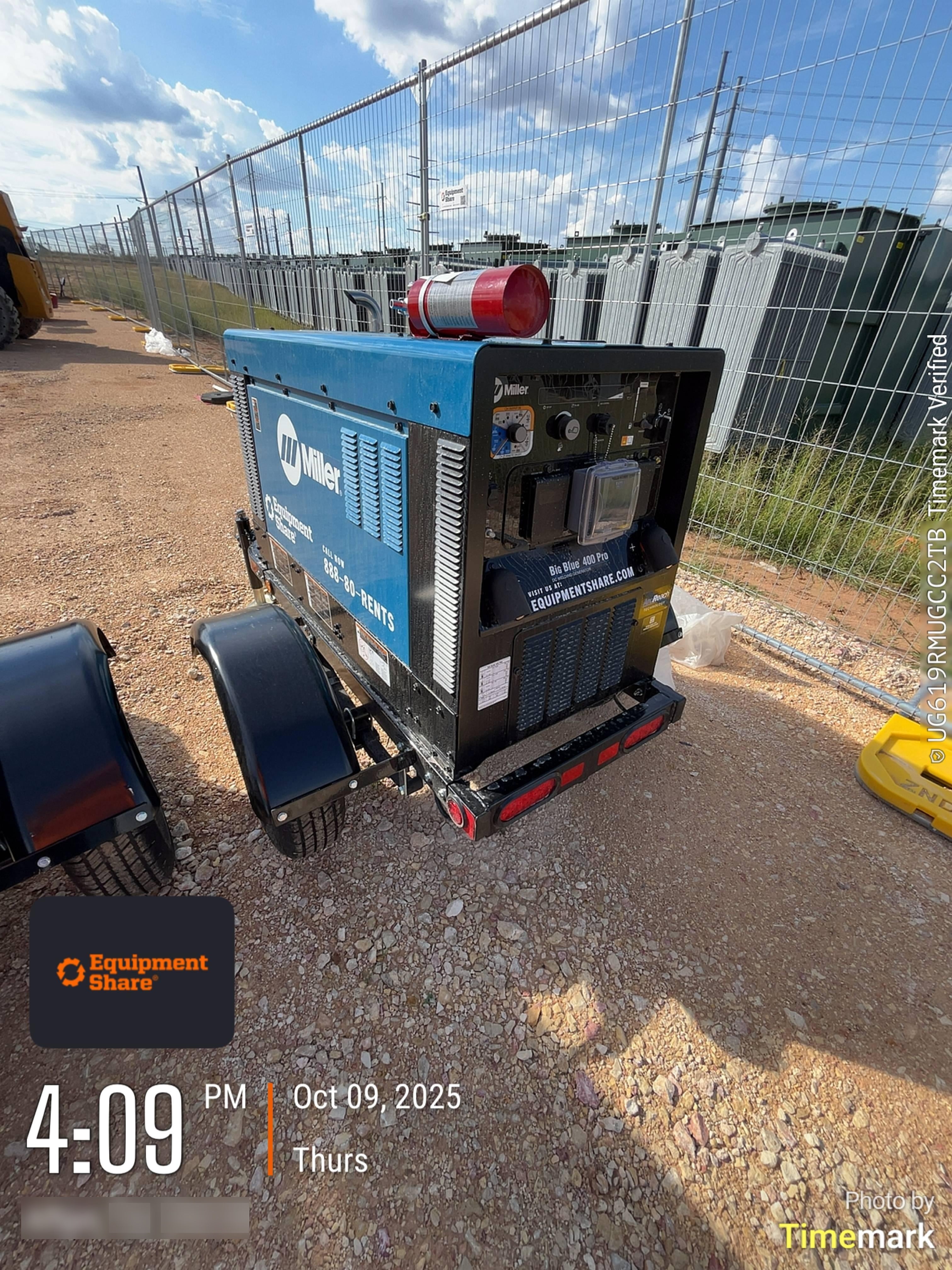 2025 MILLER ELECTRIC BIG BLUE 400
