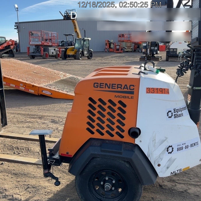 2023 Generac MLT2 Diesel, Flex Switch 120V Input, Powerzone Controller, 
(4) 320W LED Lights, 4kW Generator, 39.9 Gal Fuel Tank, 2" Ball, T3