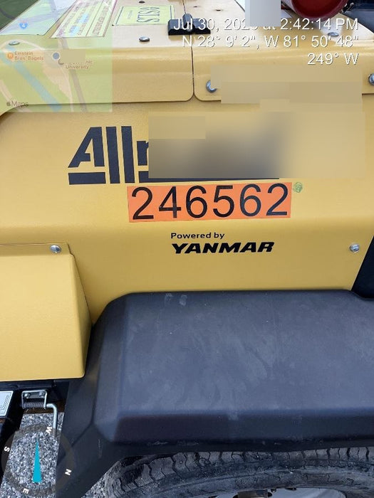 2022 Allmand NLV3GR (4) LED Light Fixture 350W, 23' Vertical Mast, 3kW Prime, Towable